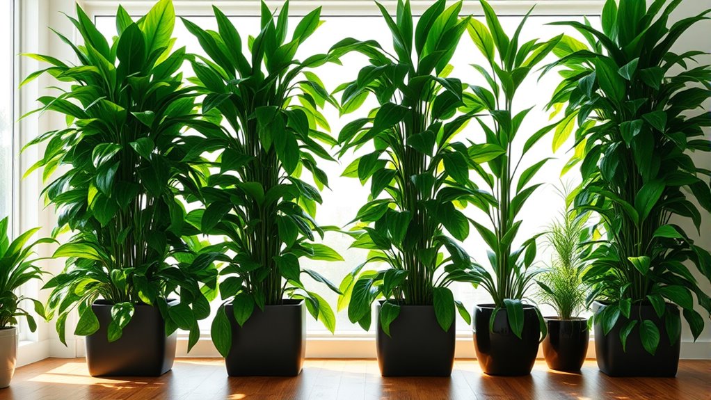 plants as stylish partitions