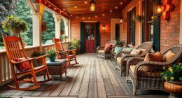 porch seating encourages conversation