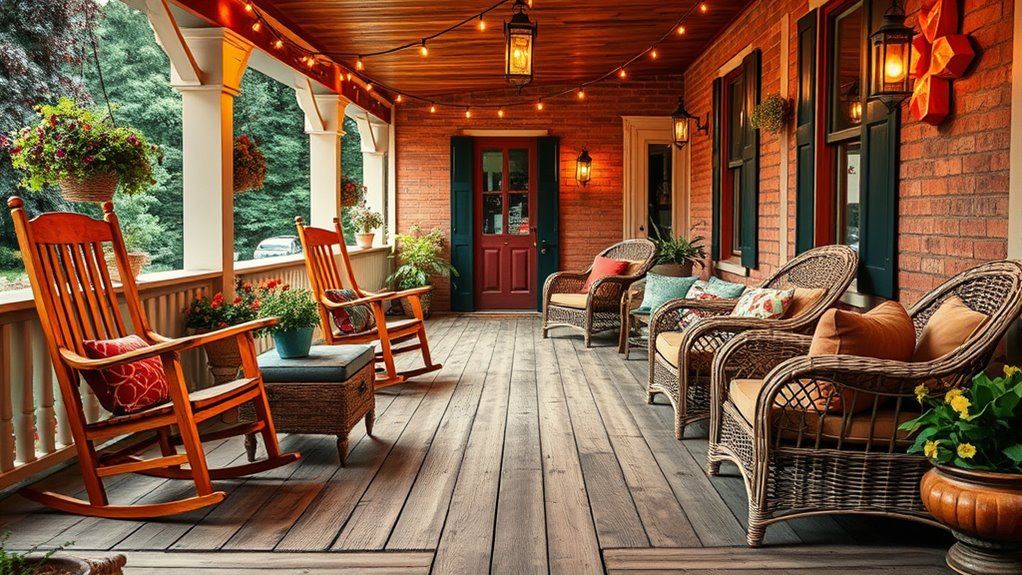 porch seating encourages conversation