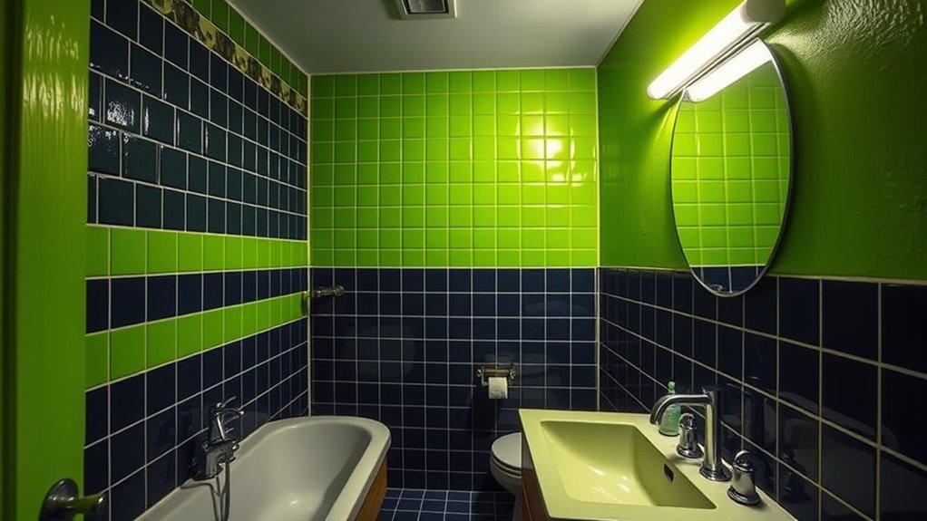 safe contrasting bathroom colors