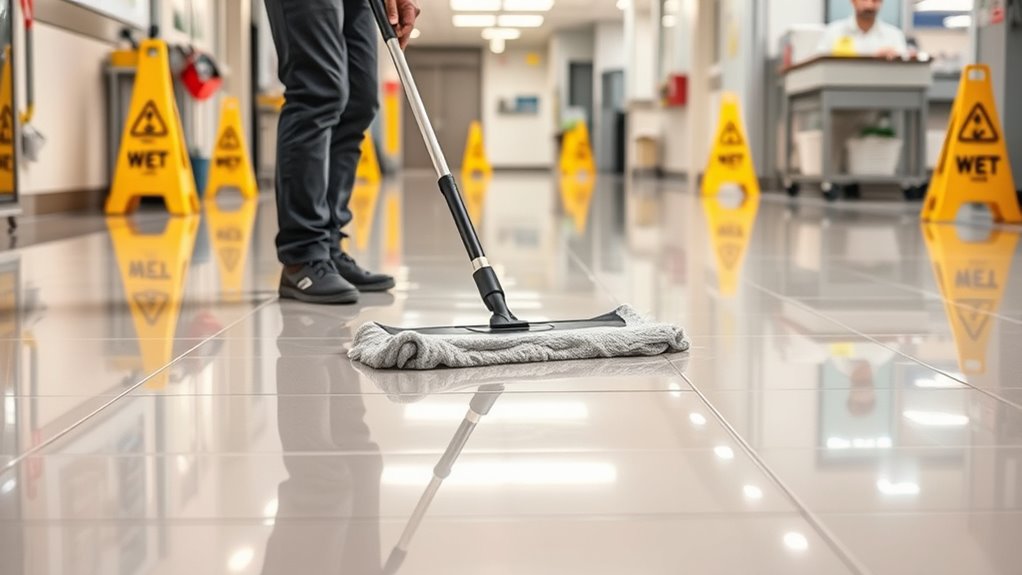 safe slip resistant floor cleaning