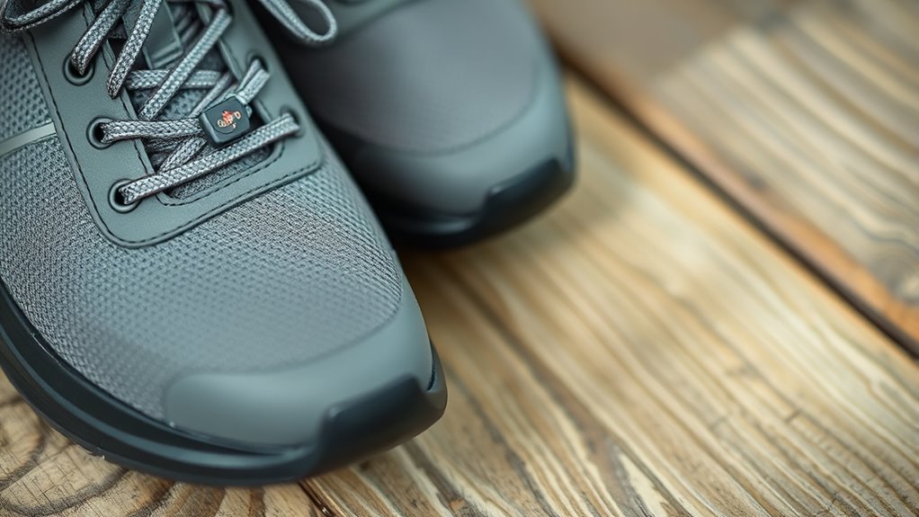 safety footwear with gps
