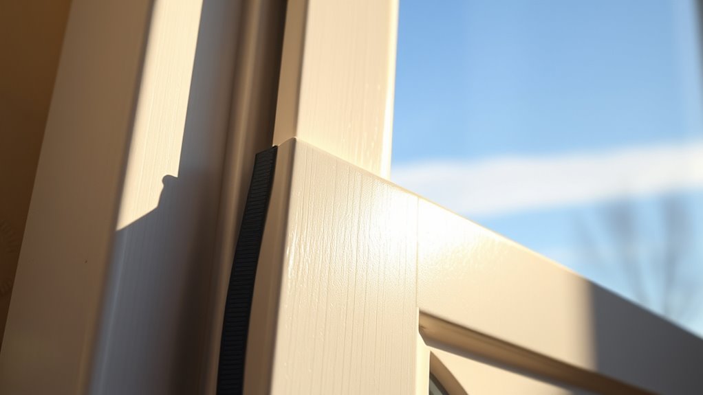 seal drafts with weatherstripping