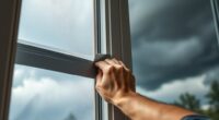seal windows before storm