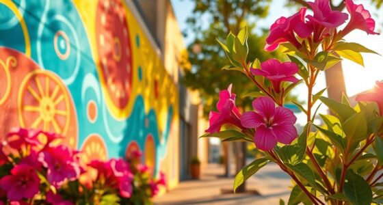 use vibrant colors to uplift