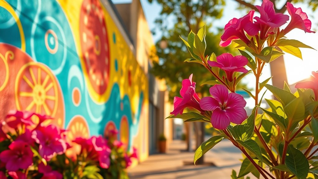 use vibrant colors to uplift