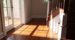 visible floor and step markings