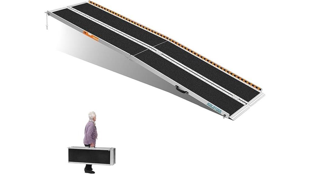 10 foot aluminum folding ramp