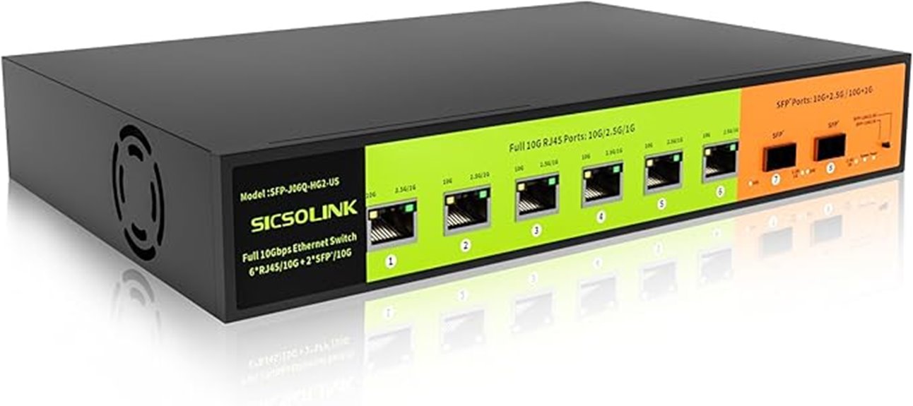 10g unmanaged switch