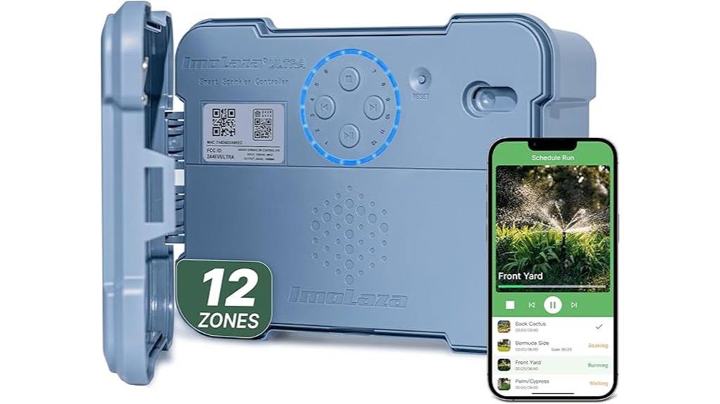 12 zone wifi sprinkler controller