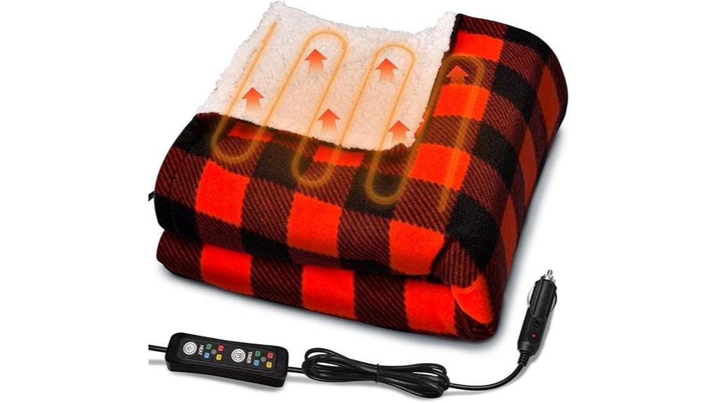 12v travel heated blanket