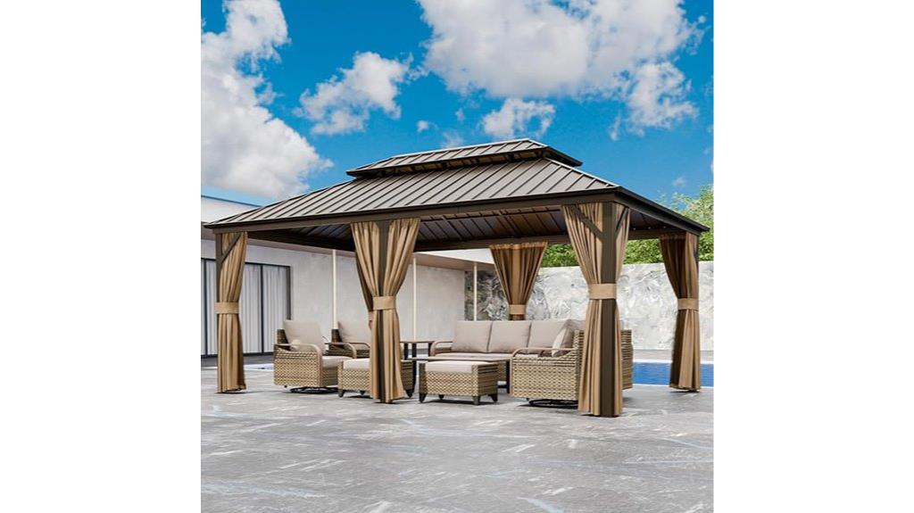 12x18 gazebo with netting