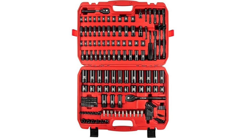 186 piece impact socket set