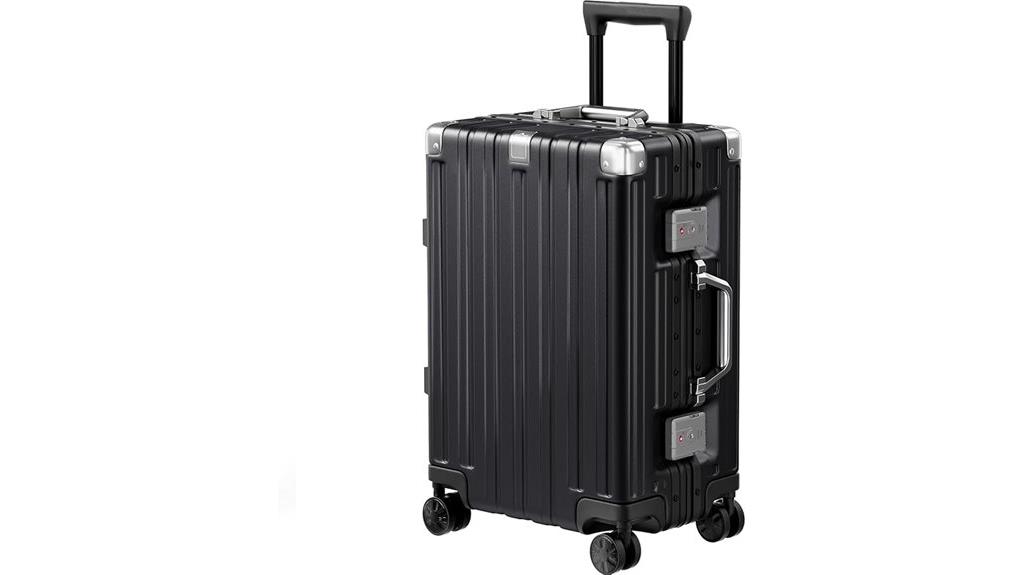 20 inch aluminum spinner luggage