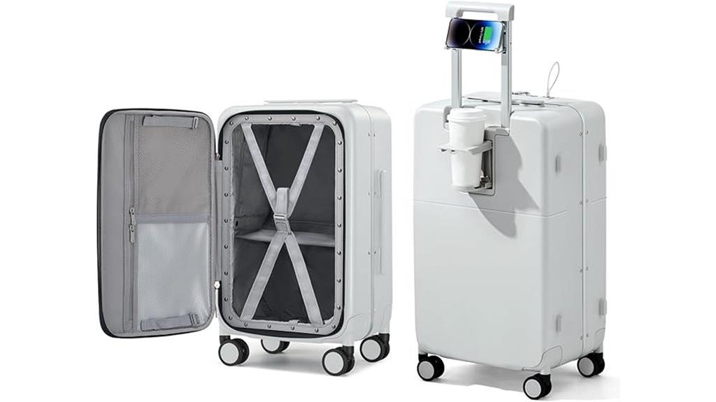 20 inch carry on with cup