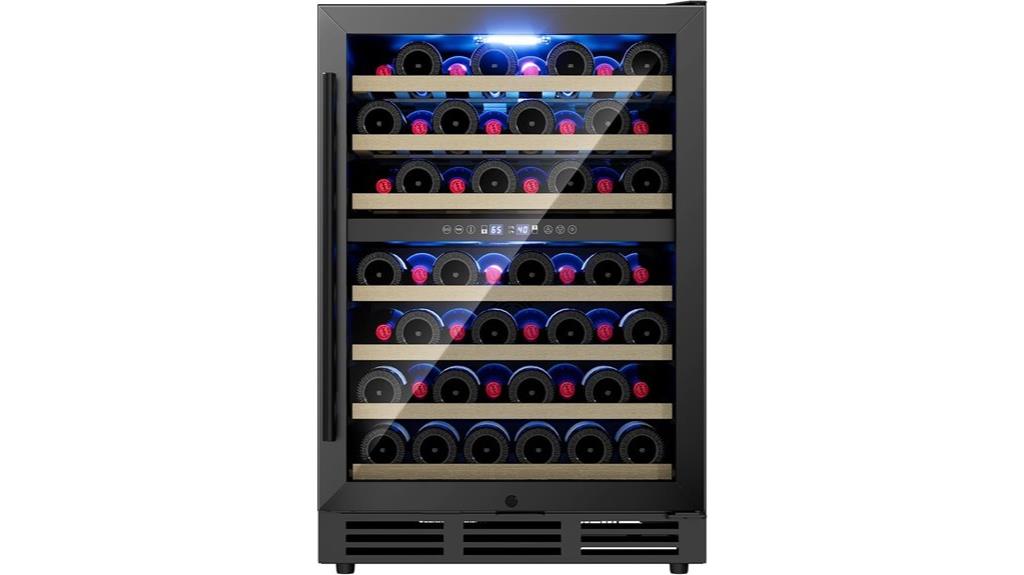 24 inch dual zone wine refrigerator