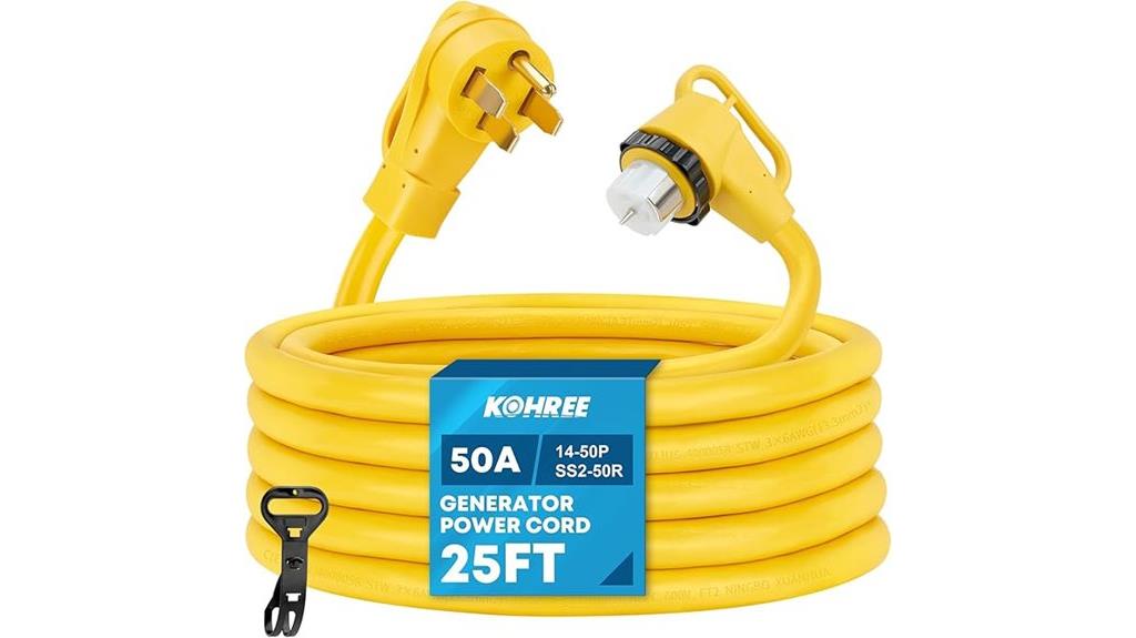 25 foot 50 amp extension