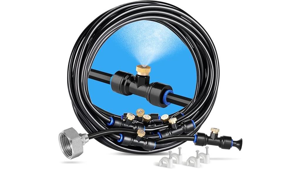 26 foot brass nozzle misting