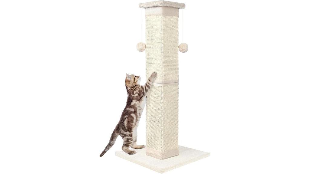 33 inch natural sisal cat post
