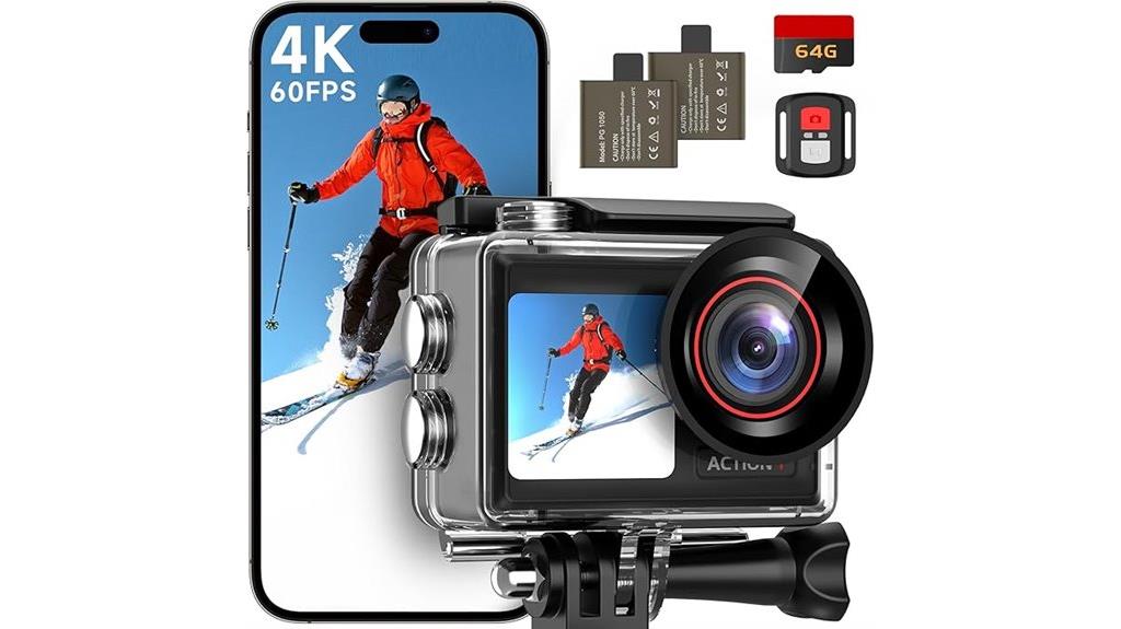 4k60fps wifi action camera