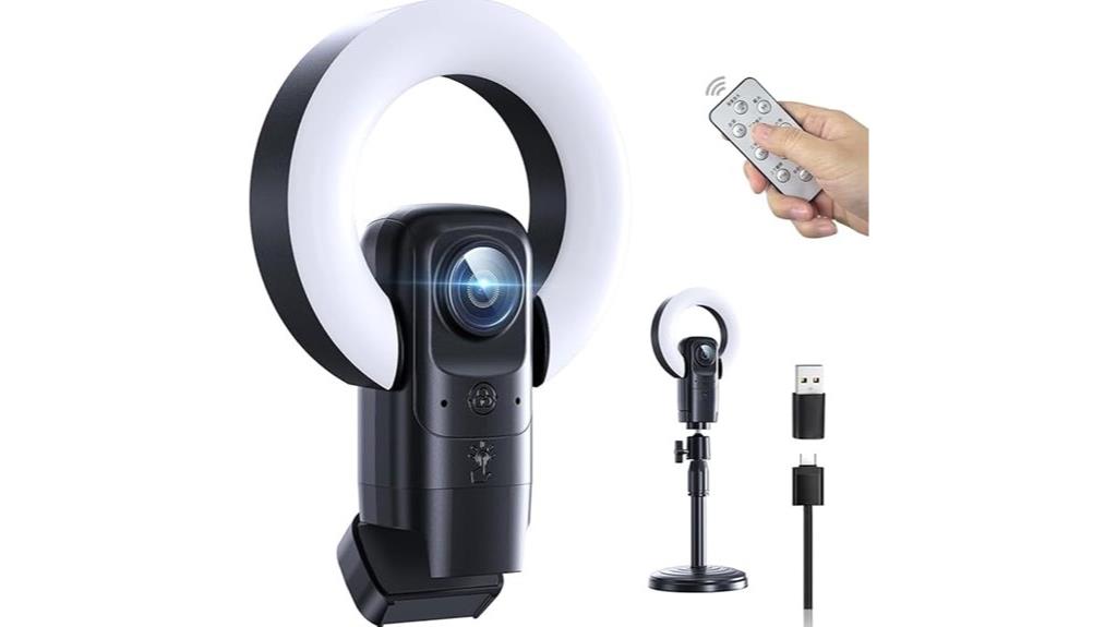 4k webcam with light