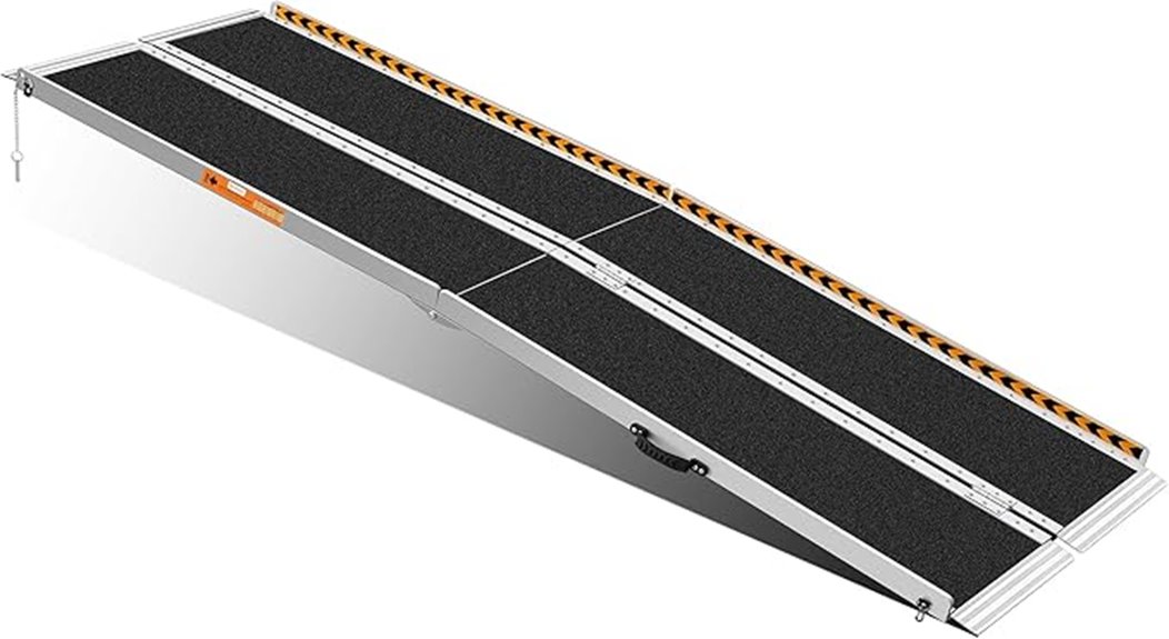 8 foot portable aluminum ramp