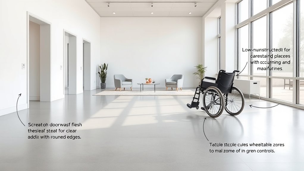 accessible wheelchair space design