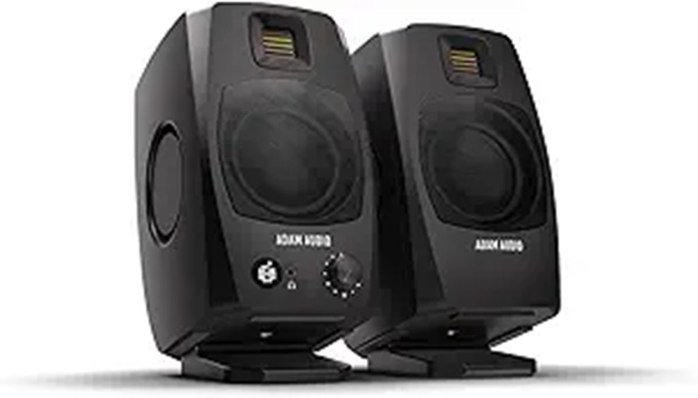 adam d3v black monitors