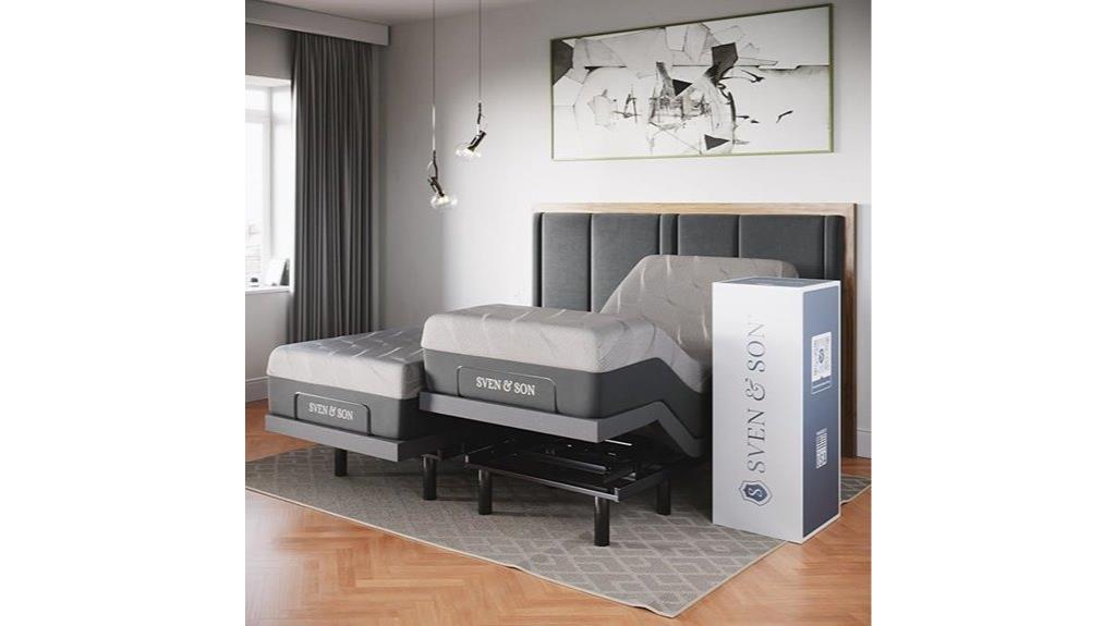 adjustable bed with features