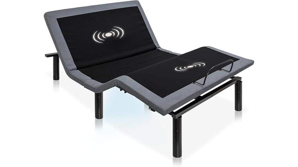 adjustable bed with massage