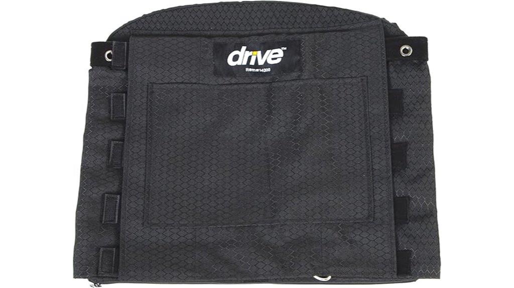 adjustable black back cushion