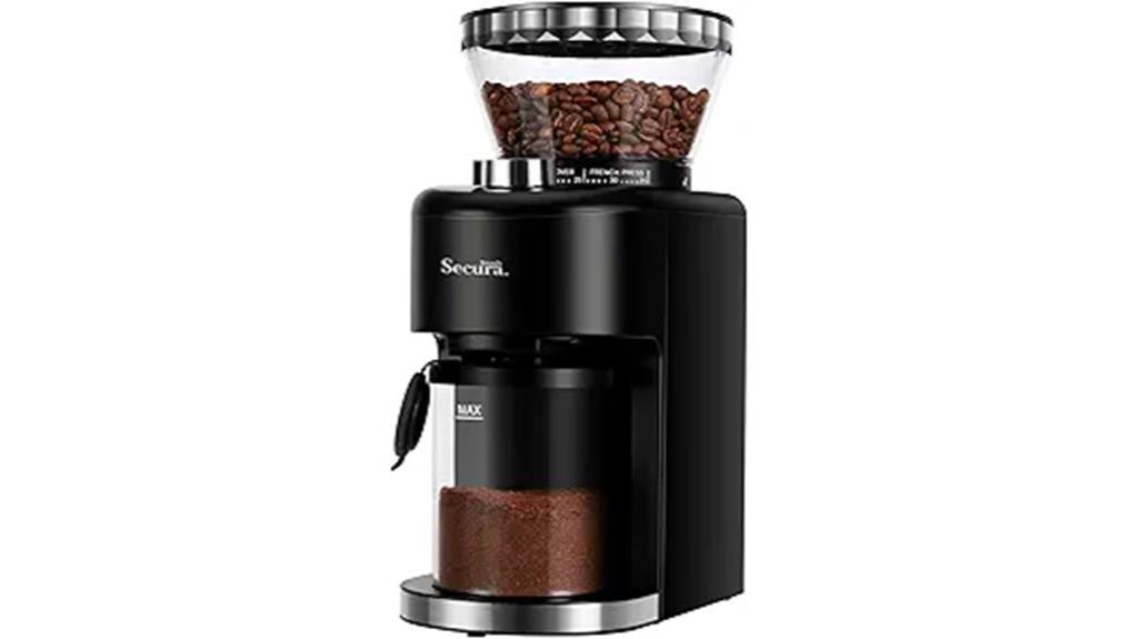 adjustable conical burr grinder