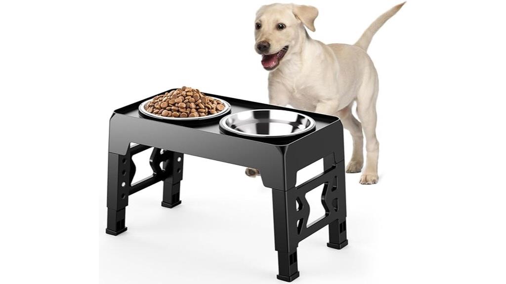 adjustable elevated dog stand