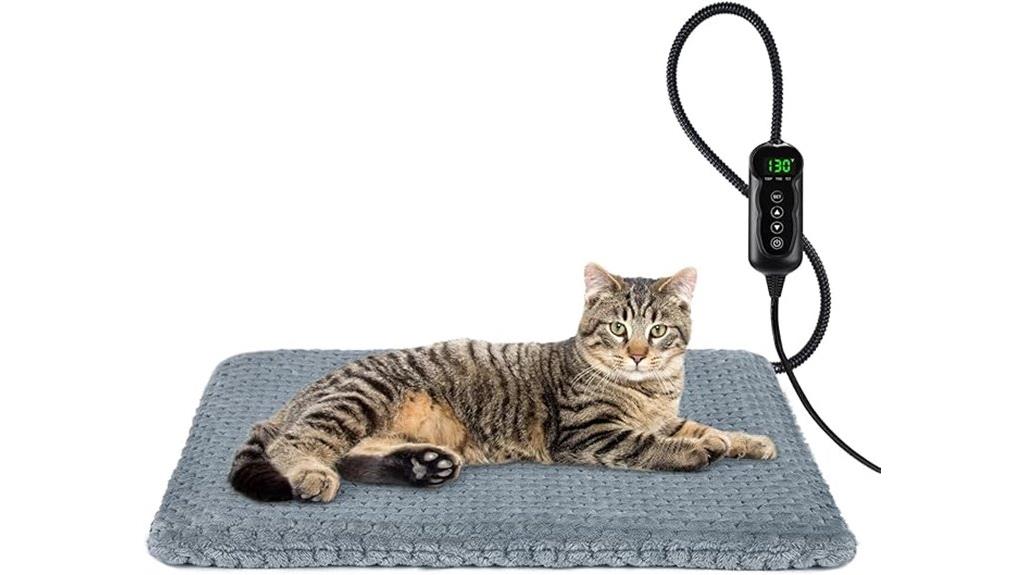 adjustable heated pet bed