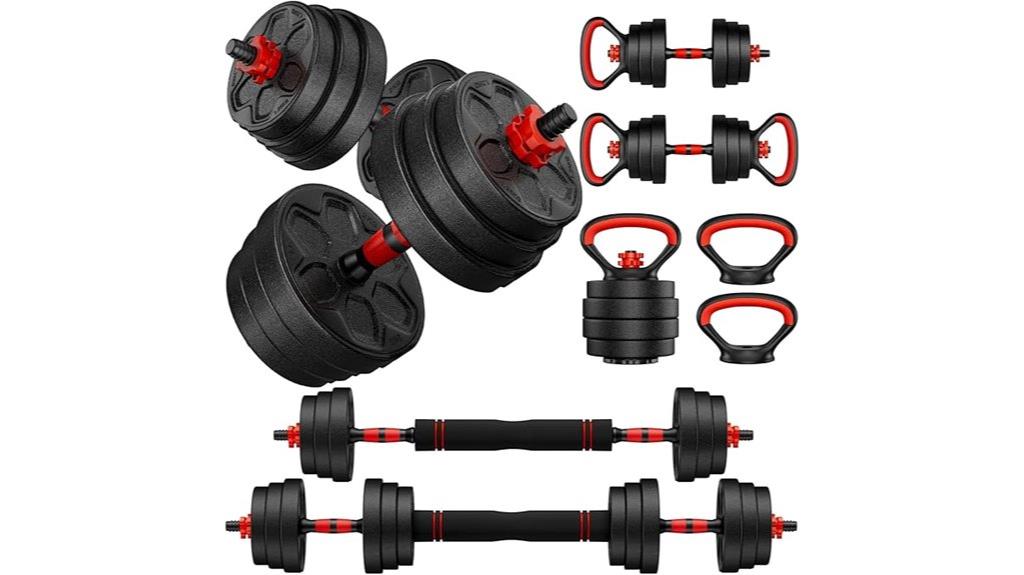 adjustable home dumbbell set