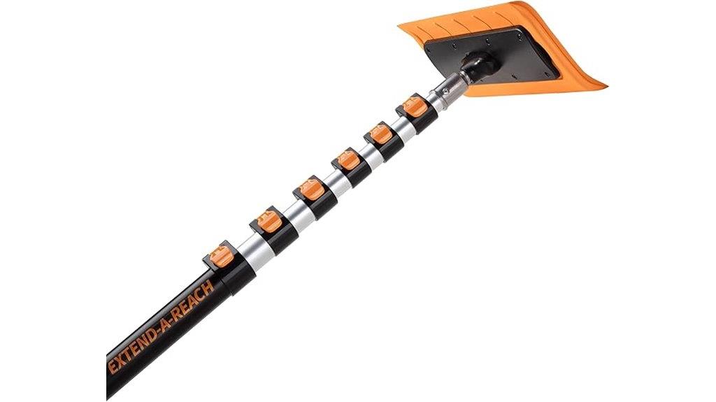 adjustable snow roof rake
