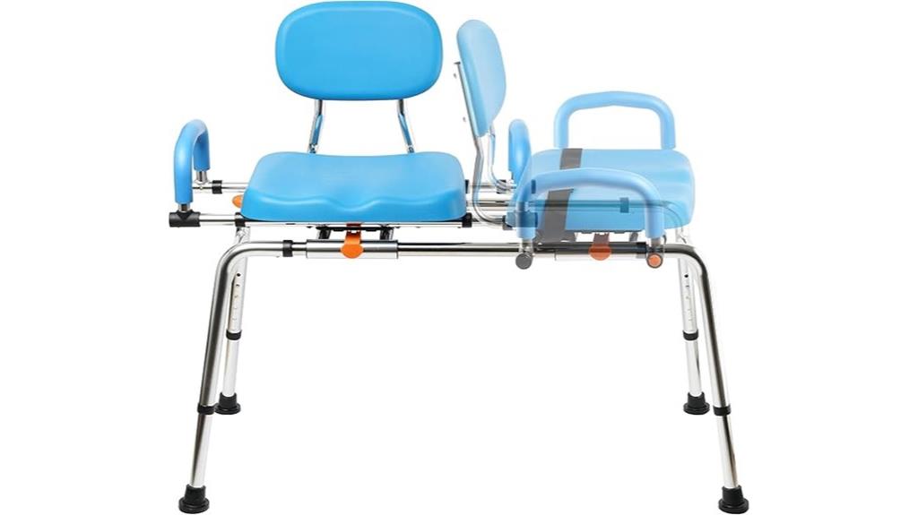 adjustable swivel transfer bench