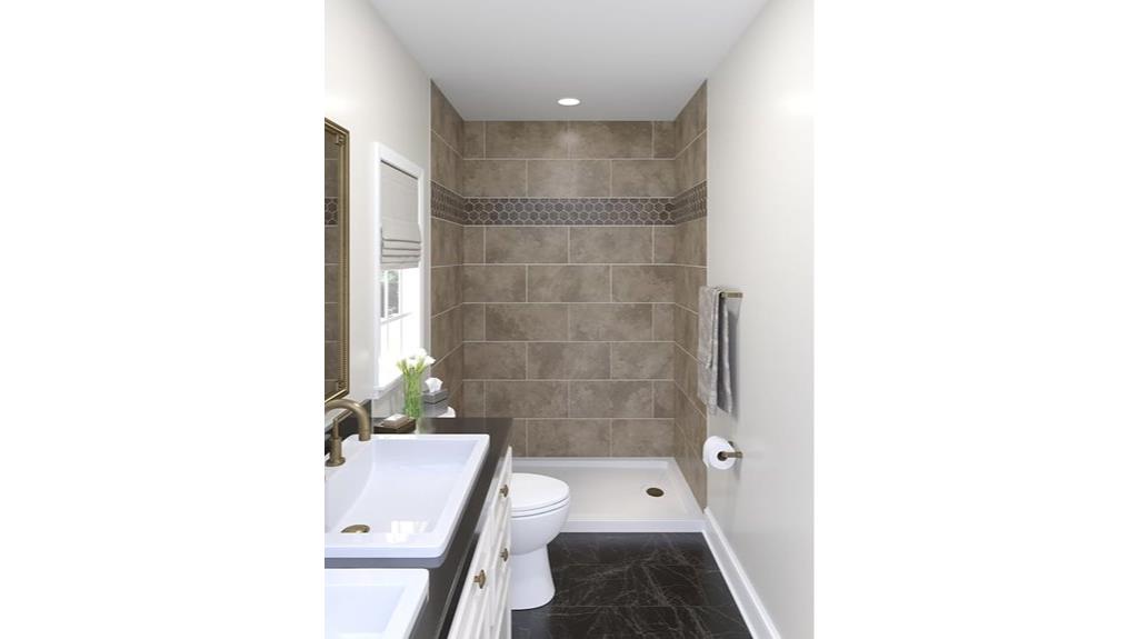 alcove shower wall kit