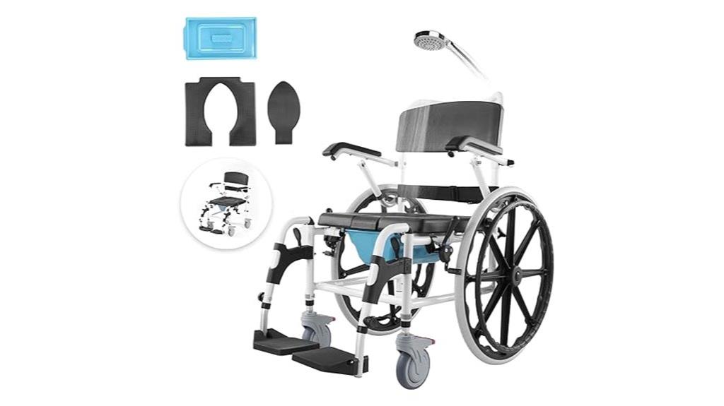 aluminum bathroom shower wheelchair
