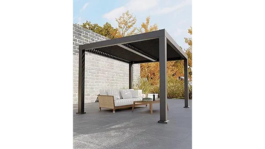 aluminum louvered gazebo