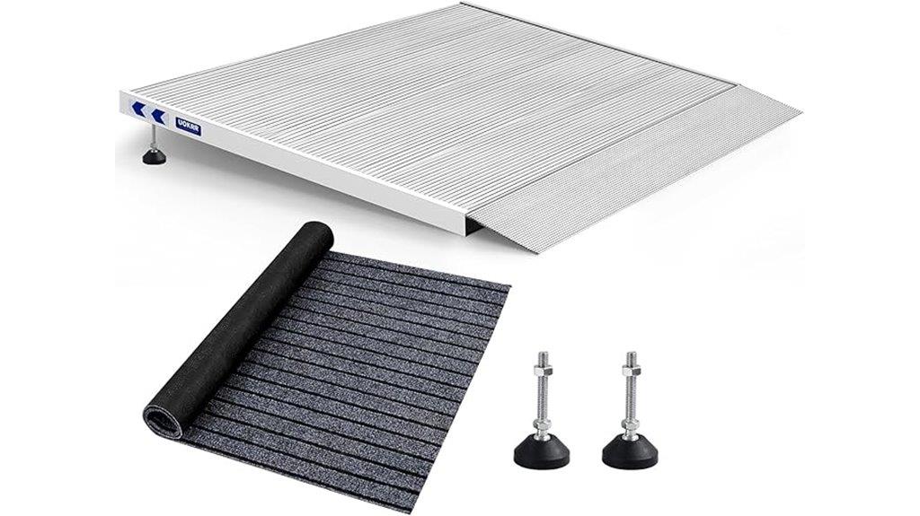 aluminum wheelchair threshold ramp