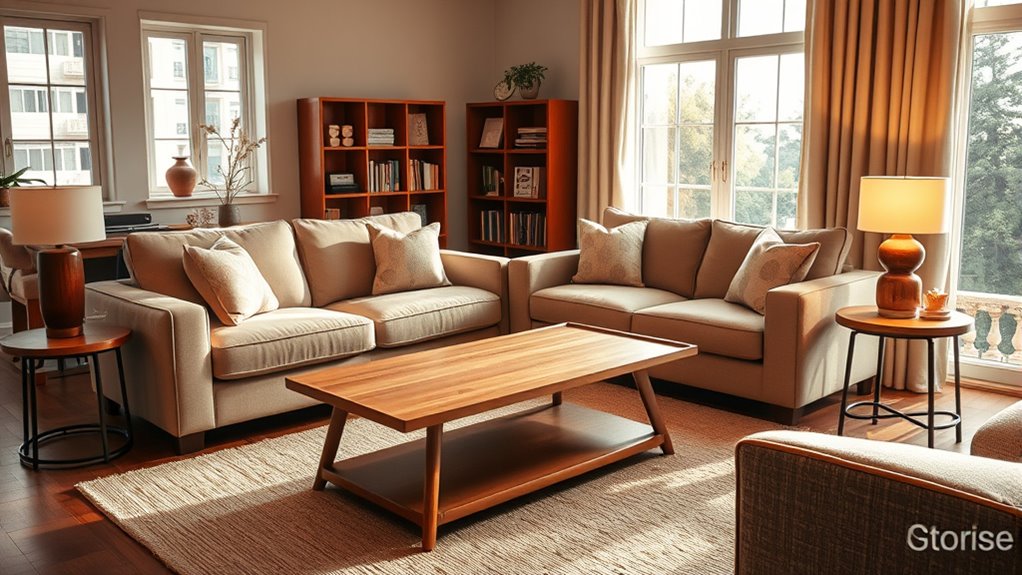 arrange furniture within reach