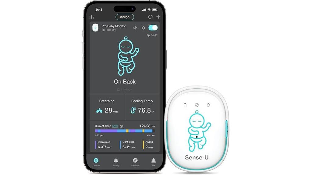 baby monitor with vital sensors