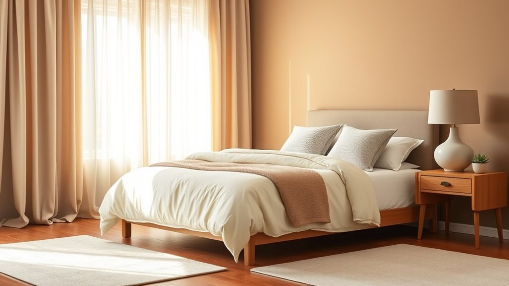 balanced minimalist bedroom design