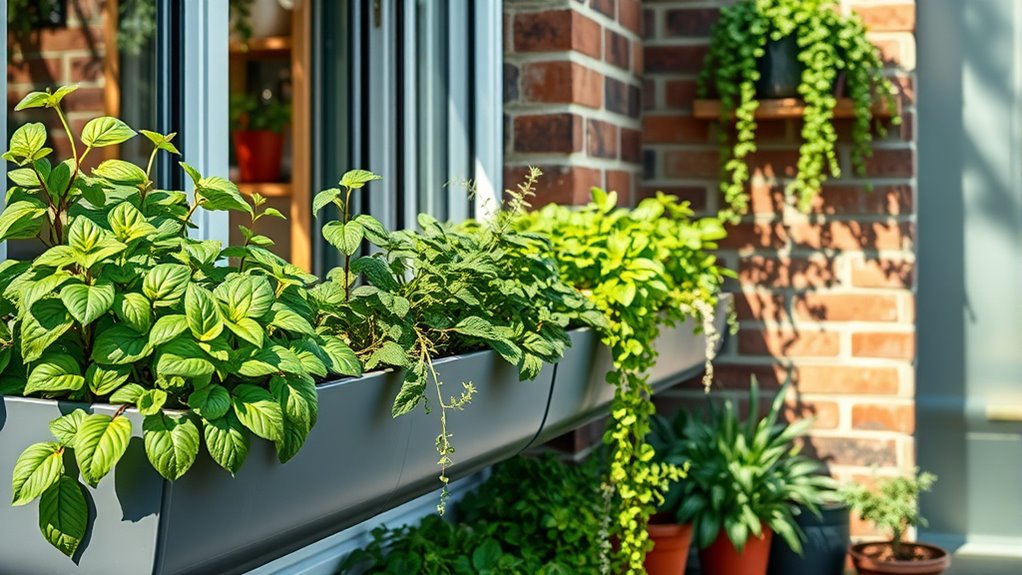 balcony vertical herb gardens