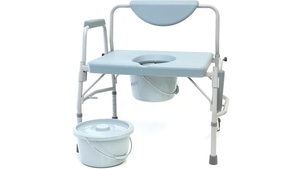 bariatric drop arm commode