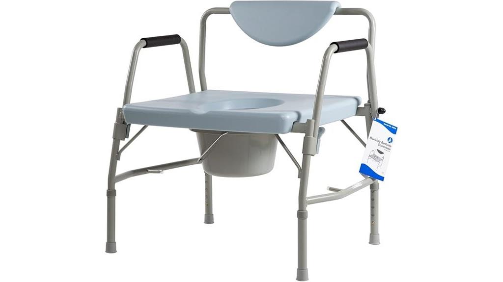 bariatric drop arm commode