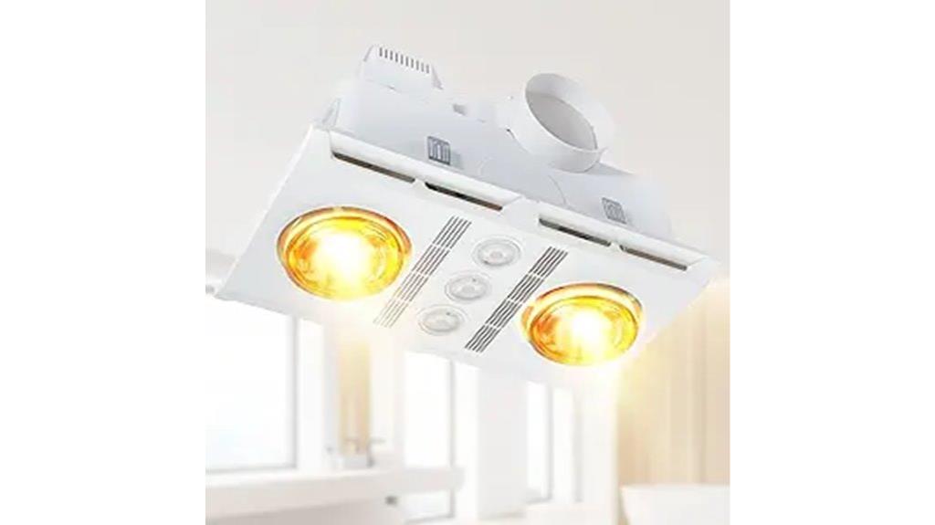 bathroom fan light combo
