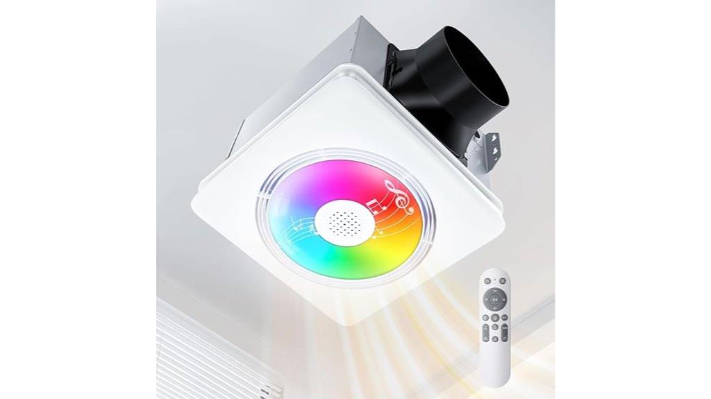 bathroom fan with bluetooth