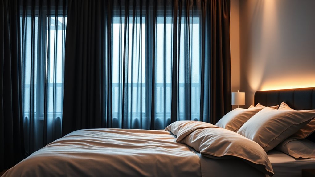 blackout curtains white noise